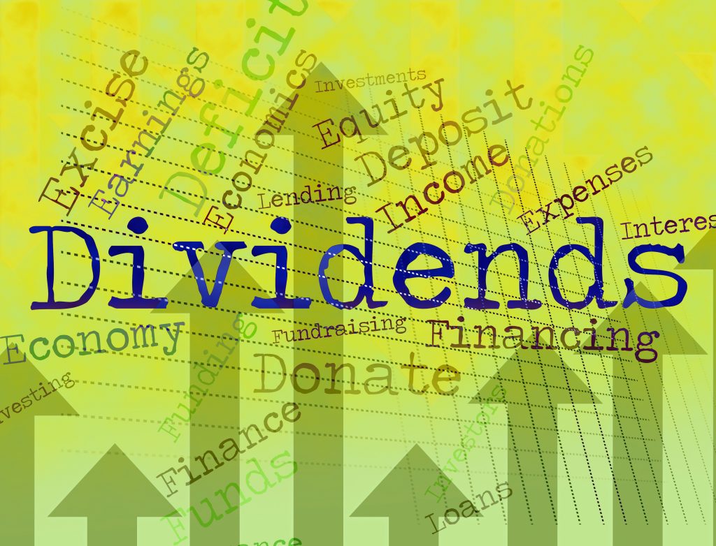 Dividends Word Meaning Stock Market And Incomes